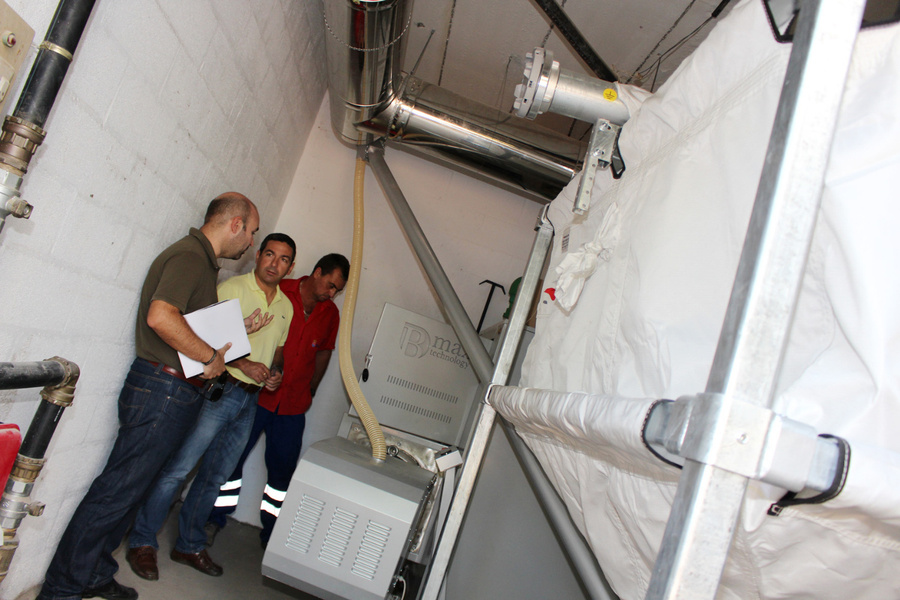 Una caldera de biomasa en el colegio Júpiter para reducir el gasto energético