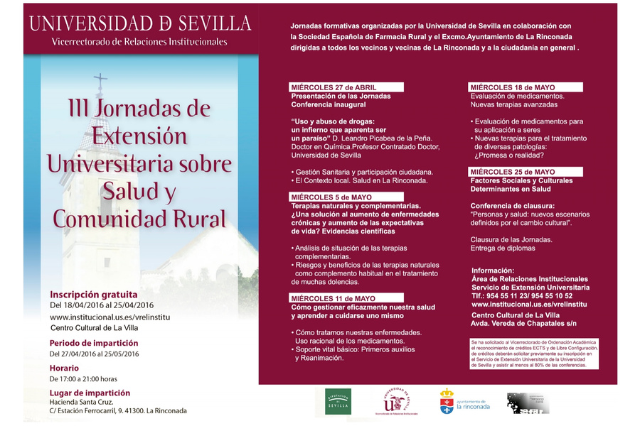 La Hacienda Santa Cruz acoge unas jornadas universitarias abiertas a la ciudadanía