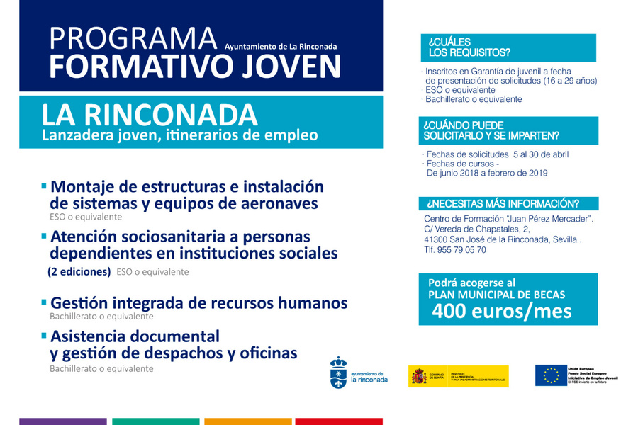 El Ayuntamiento implementa el programa 'Lanzadera Joven: Itinerarios de Empleo'