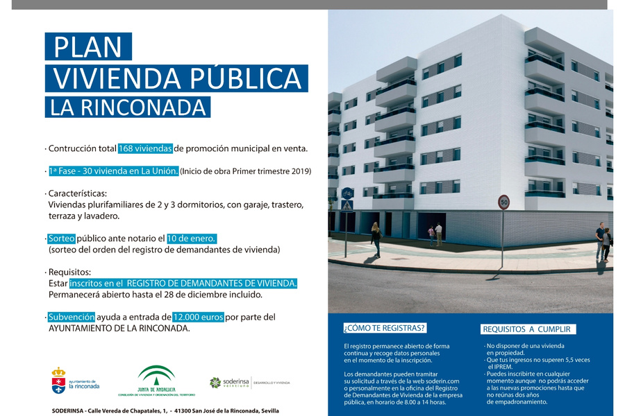 El Ayuntamiento inicia la construcción de vivienda pública con subvención municipal