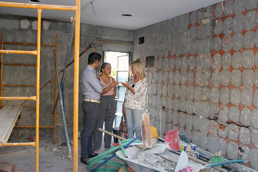 Las obras de reforma de la sede del colectivo Todo Suma avanzan a buen ritmo