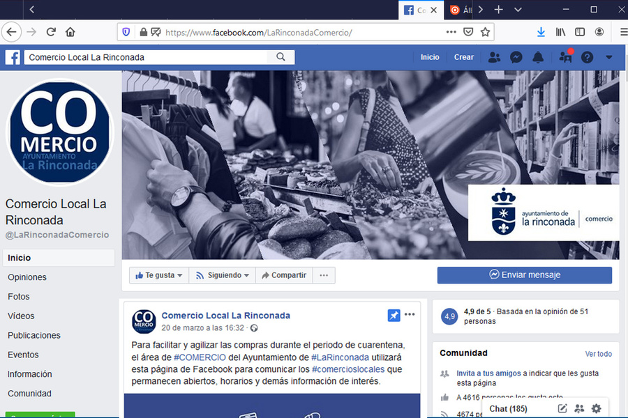 Información sobre los comercios abiertos durante el Estado de Alarma