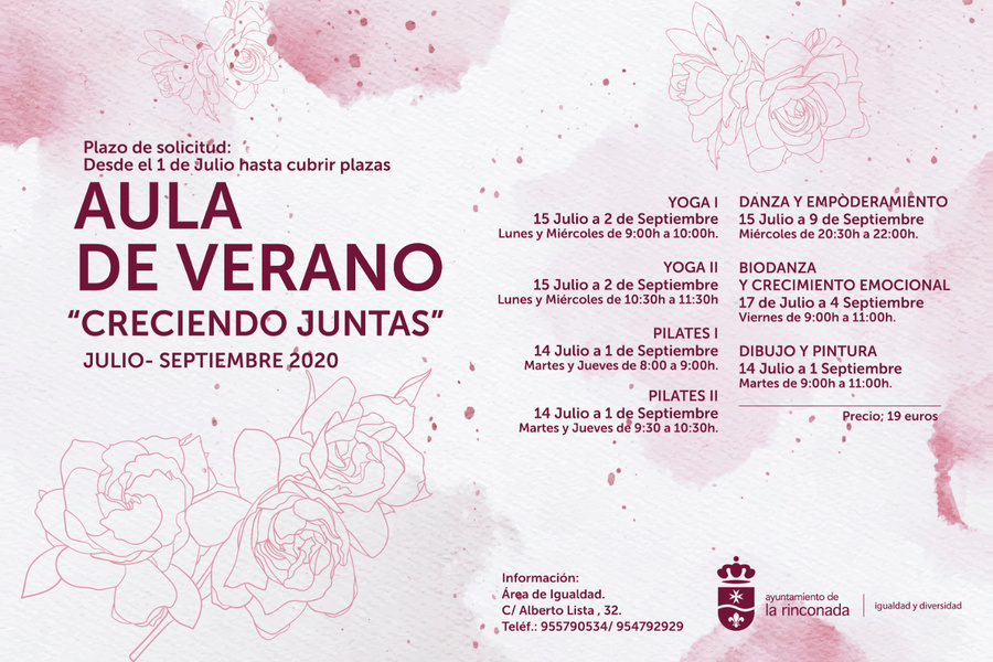 Igualdad inicia el aula de verano ‘Creciendo Juntas’