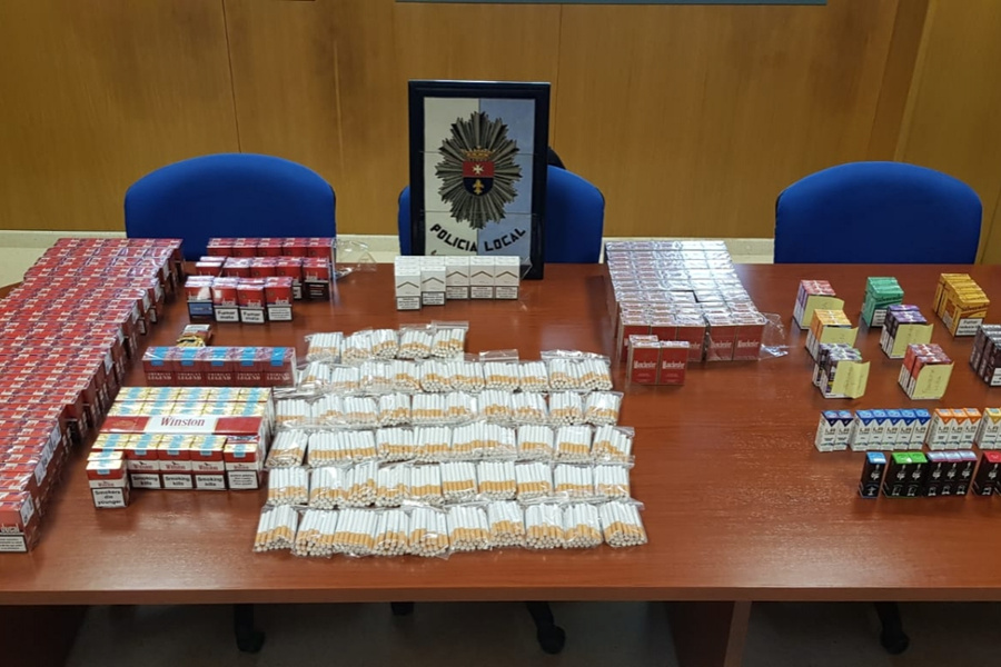 La Policía Local de La Rinconada incauta casi 500 cajetillas de tabaco de contrabando