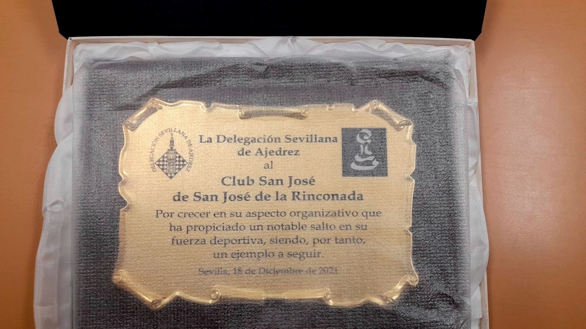 Mención de honor para el Ajedrez San José