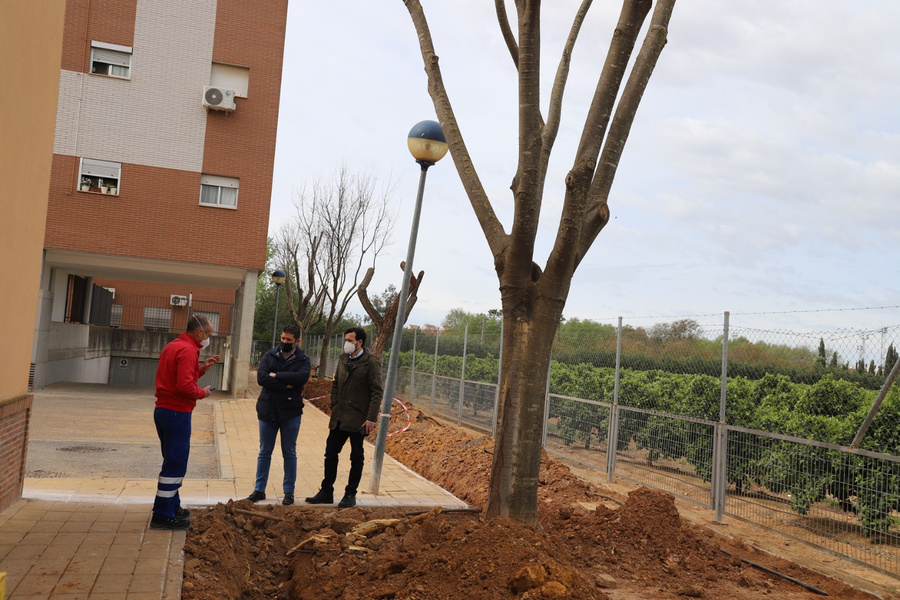 Actuaciones en las traseras de las VPO situadas en el Cáñamo 1