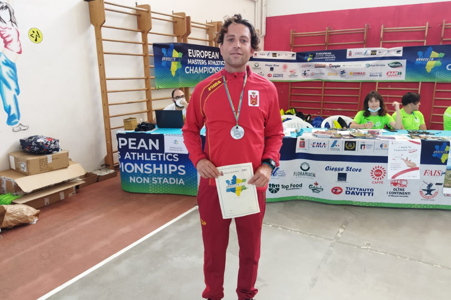 El rinconero David Sánchez, doble subcampeón de Europa de Marcha