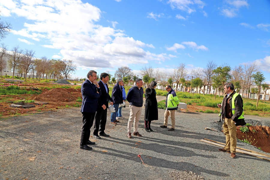 Avanzan las obras del parque Santa Cruz, un nuevo vergel para la ciudadanía
