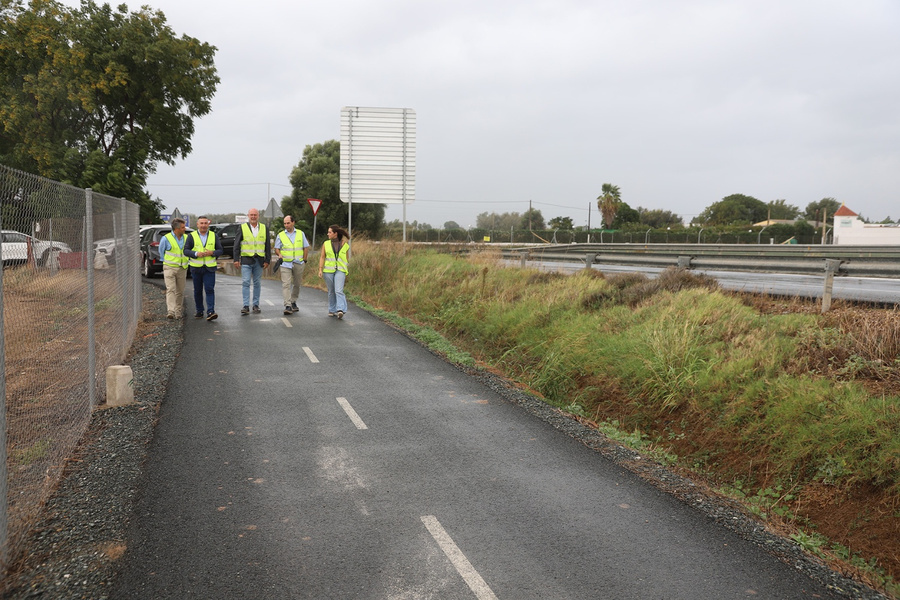 La Rinconada comienza la puesta en servicio de 2,5 km de carril bici Next Generation