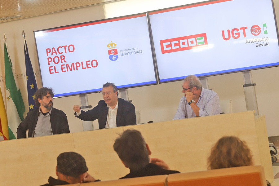 El Ayuntamiento renueva su alianza con los sindicatos CCOO y UGT en materia de fomento de la empleabilidad y la formación