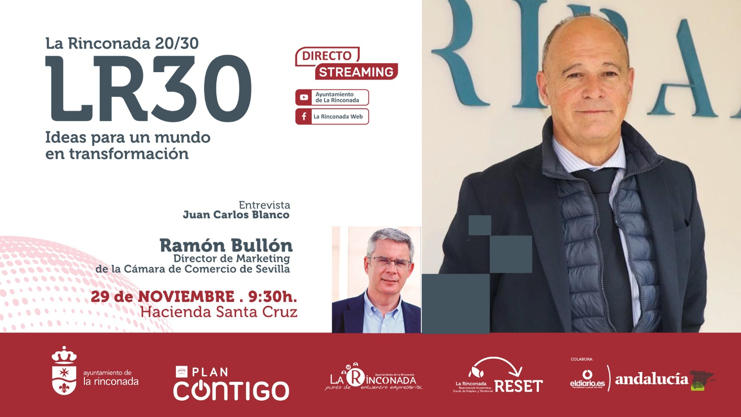 Ramón Bullón, responsable de márketing de la Cámara de Comercio, en La Rinconada 2030