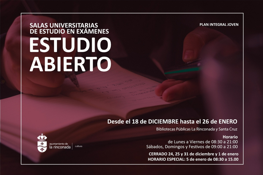 Estudio Abierto llega del 18 de diciembre al 26 de enero