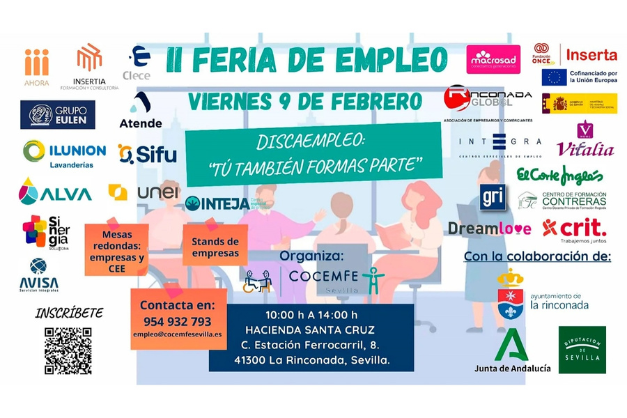 Cocemfe organiza la II Feria del Empleo en La Rinconada
