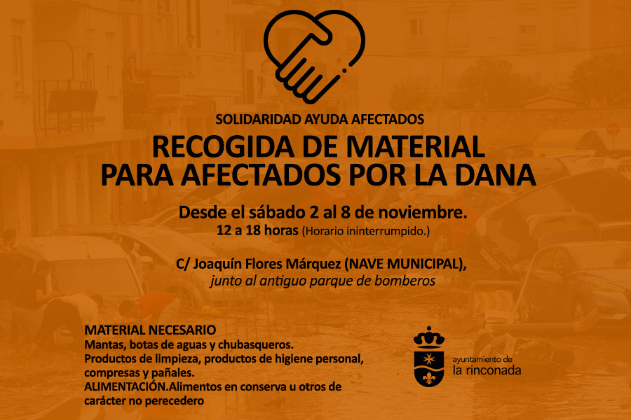 El municipio se vuelca con los afectados de la DANA con recogida de materiales