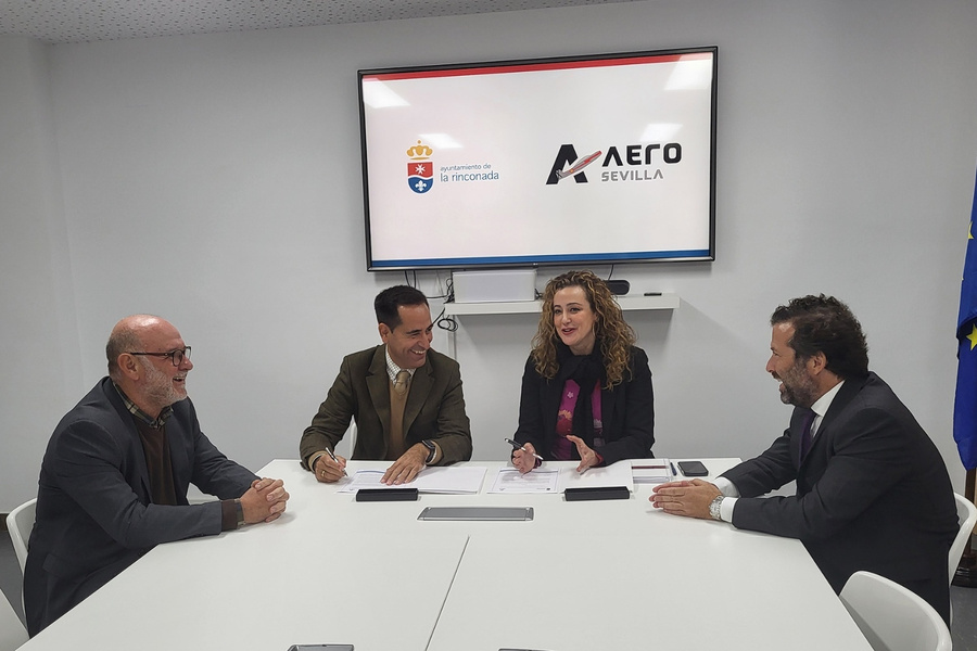 El Consistorio firma un convenio con Aero Sevilla para la creación de empleo y desarrollo económico del municipio