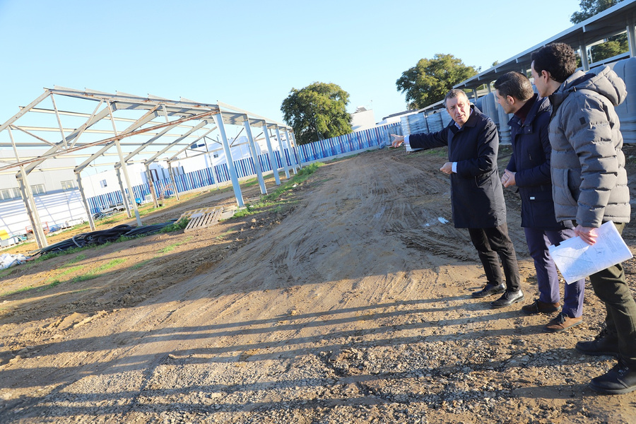 Inicio de las obras para una nueva nave en la sede de Servicios Generales
