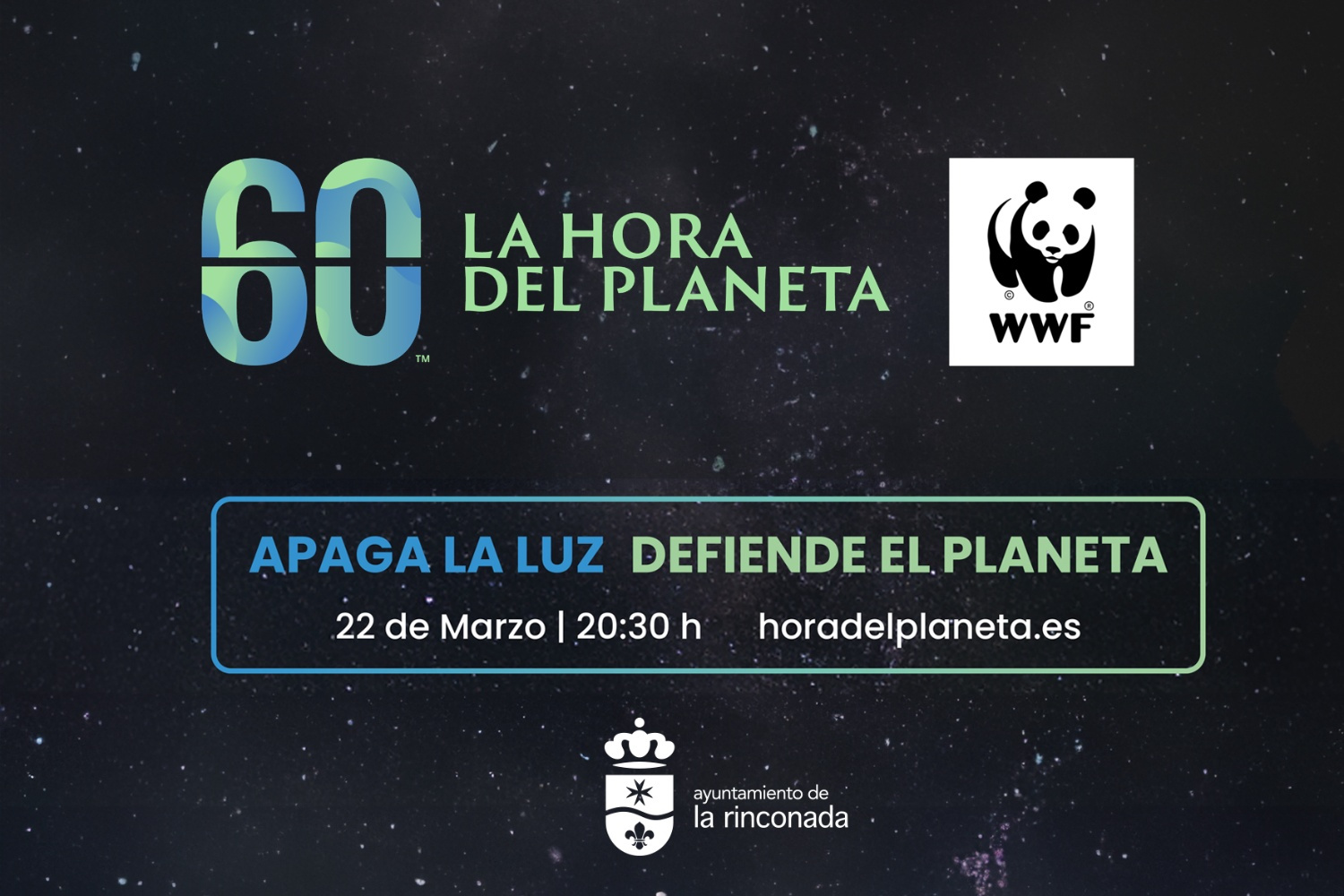 La Rinconada se suma, un año más, a la Hora del Planeta