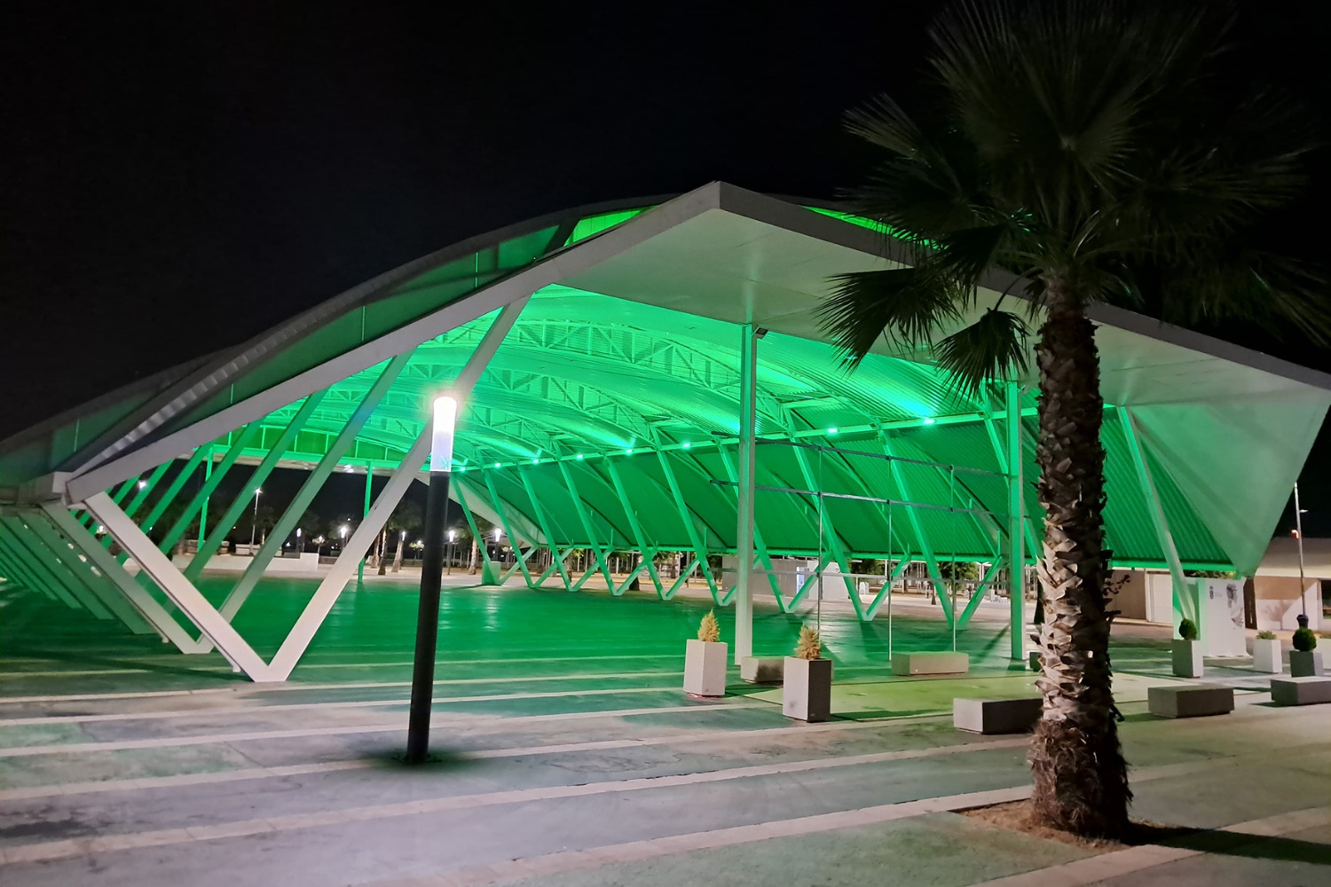 La Rinconada se tiñe de verde para sumarse a la lucha contra la ELA