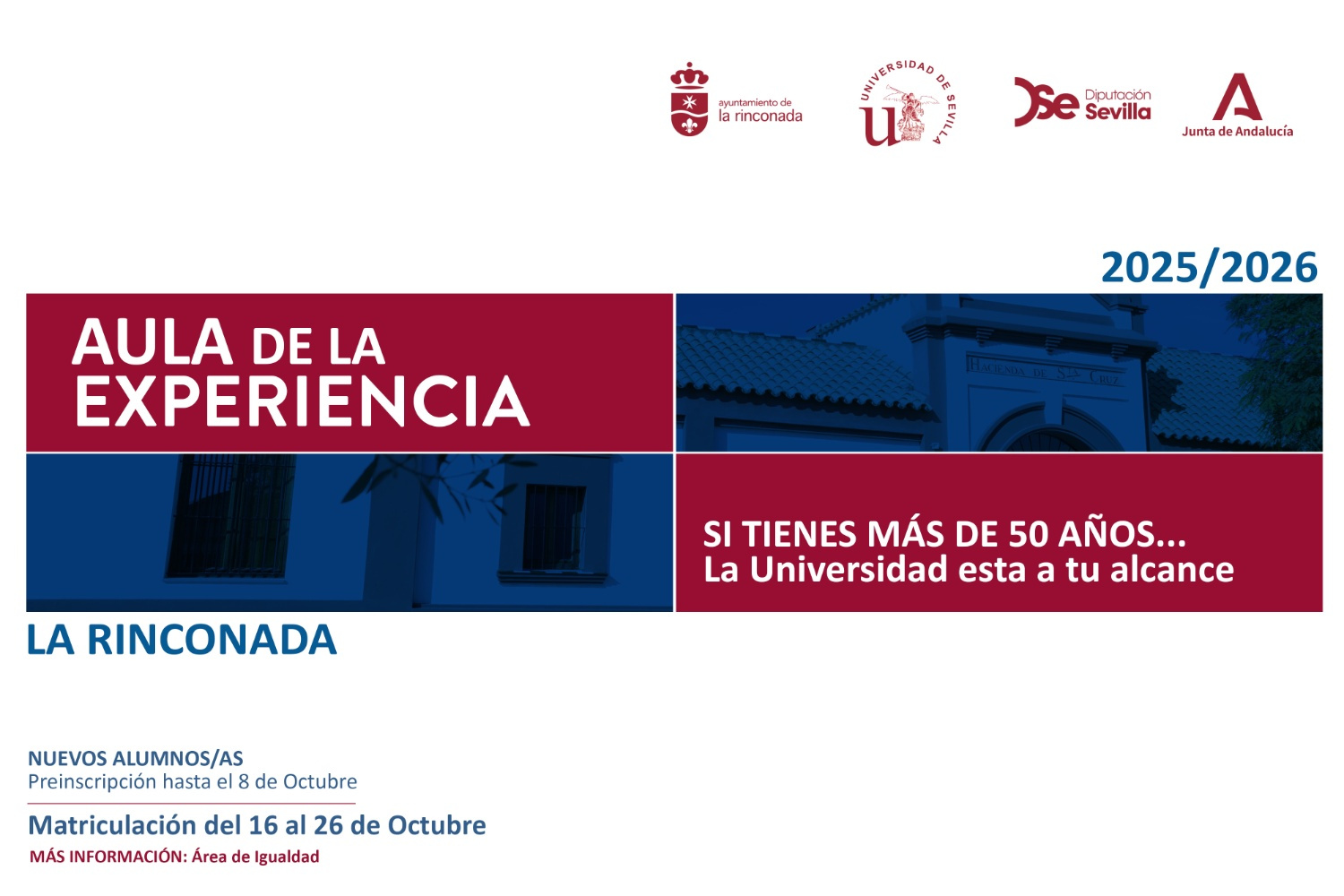 El Aula de la Experiencia de la Universidad de Sevilla abre plazo de inscripción para el nuevo curso