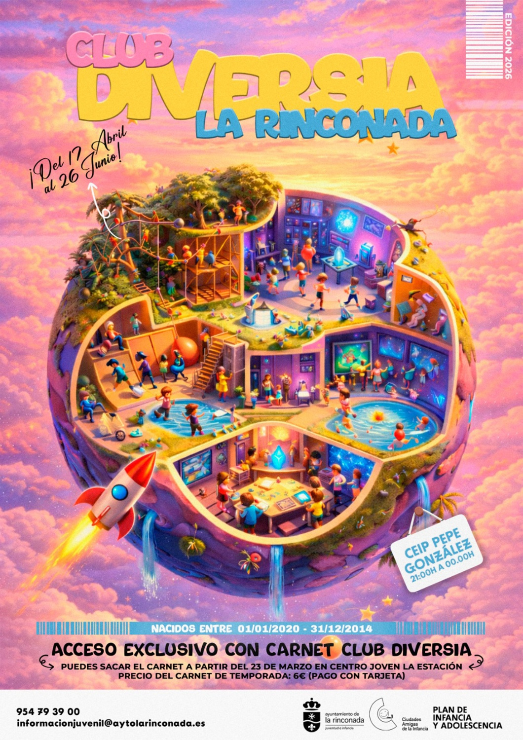 El Club Diversia amplía sus noches  de ocio saludable y vuelve en abril