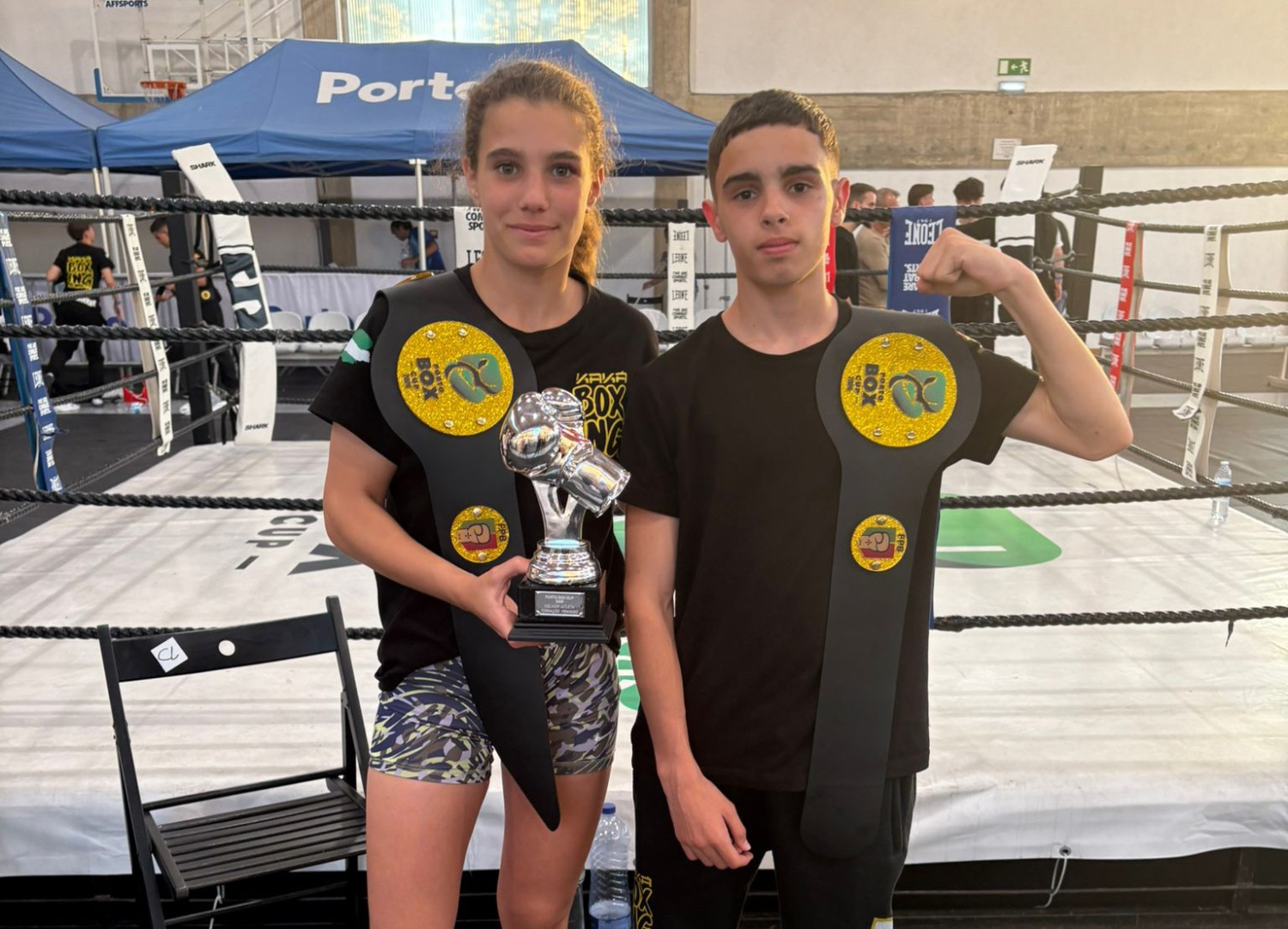 Adriana Muñoz y Antonio Lavado triunfan en la Porto Box Cup