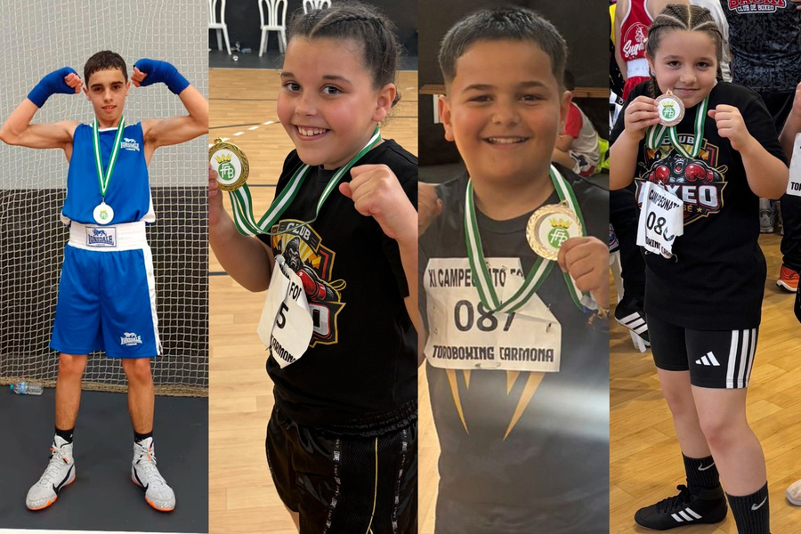 Póker de medallas para La Rinconada en el Campeonato de Andalucía de Formas de Boxeo y Open School Boys