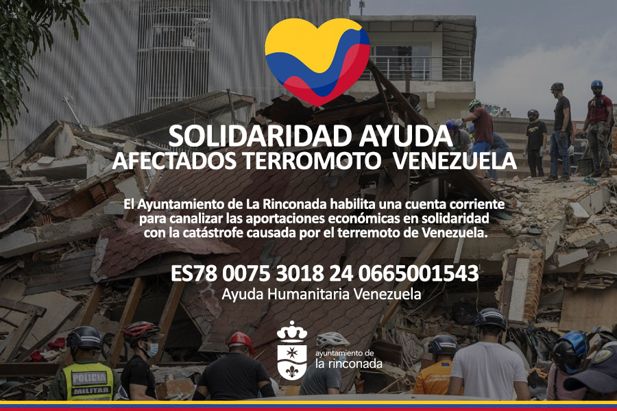 Una cuenta bancaria para la solidaridad con los afectados del doble terremoto de Venezuela
