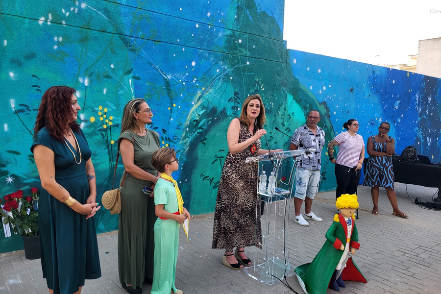 Un mural de 80 metros sobre ‘El Principito’ se suma al Museo Urbano de La Rinconada