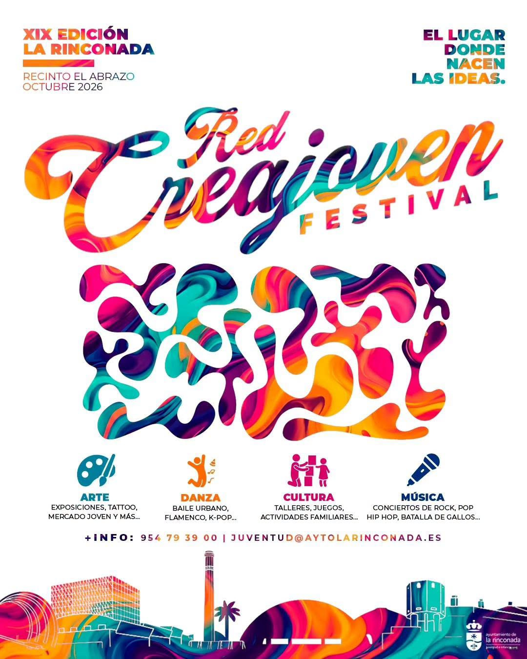 Una nueva edición del Festival Red CreaJoven llega al Abrazo en Octubre