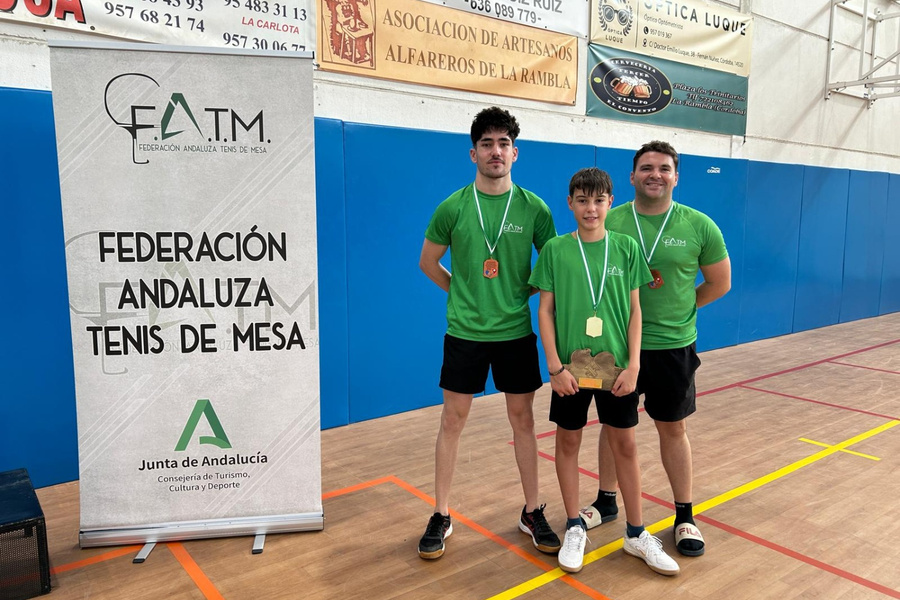 Tres jugadores del CTM San José brillan en el Campeonato de Andalucía Provincial y contribuyen al triunfo de Sevilla